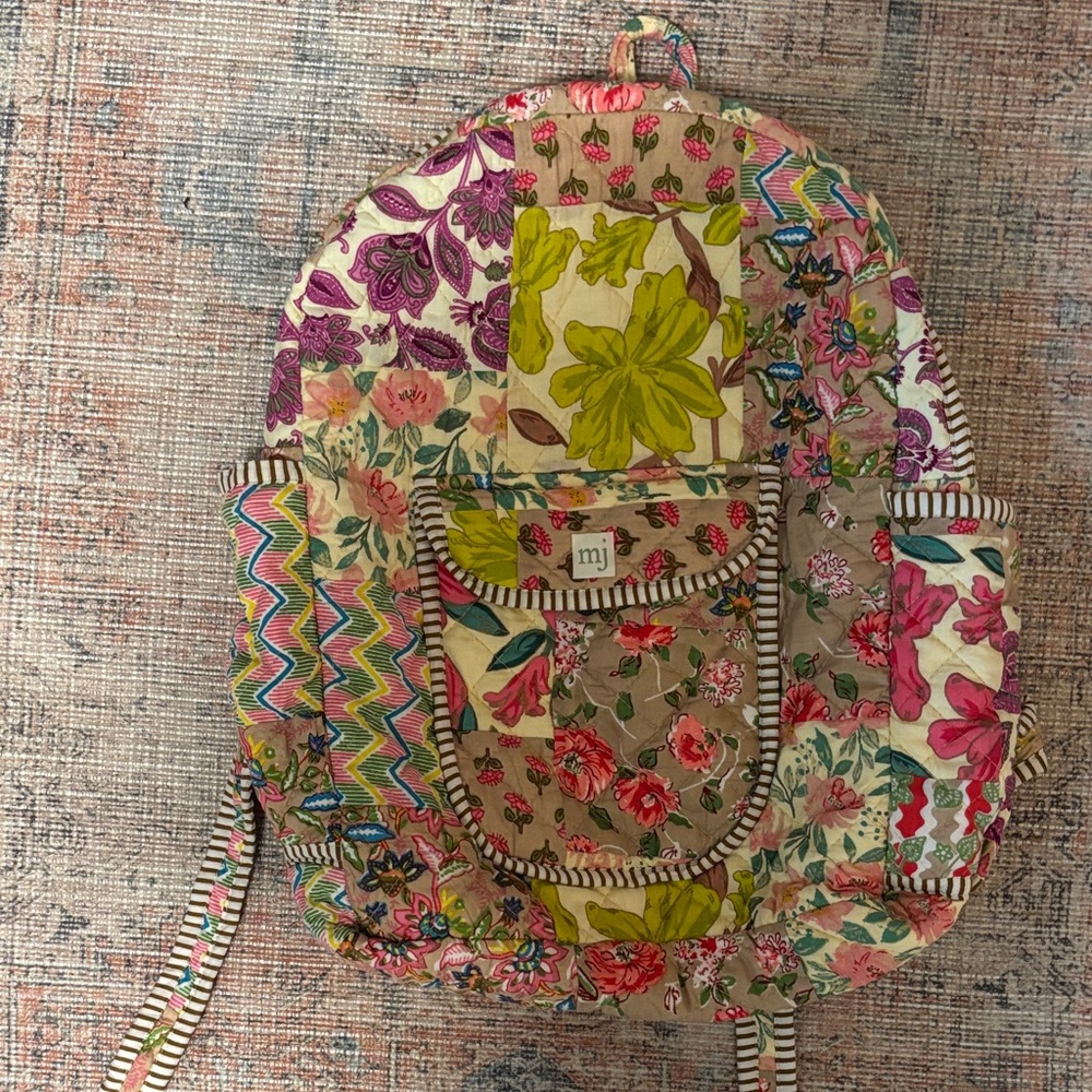 Floral Patchwork Backpack - image 1